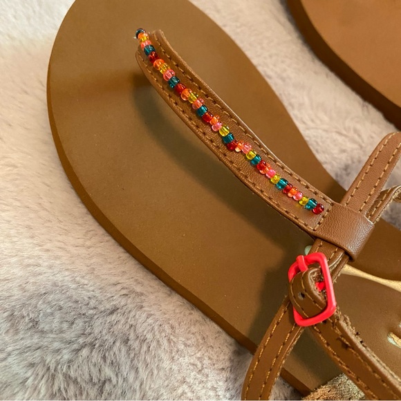 Roxy Spumoni sandals with rainbow bead details, women's 8, NWT - Picture 6 of 15
